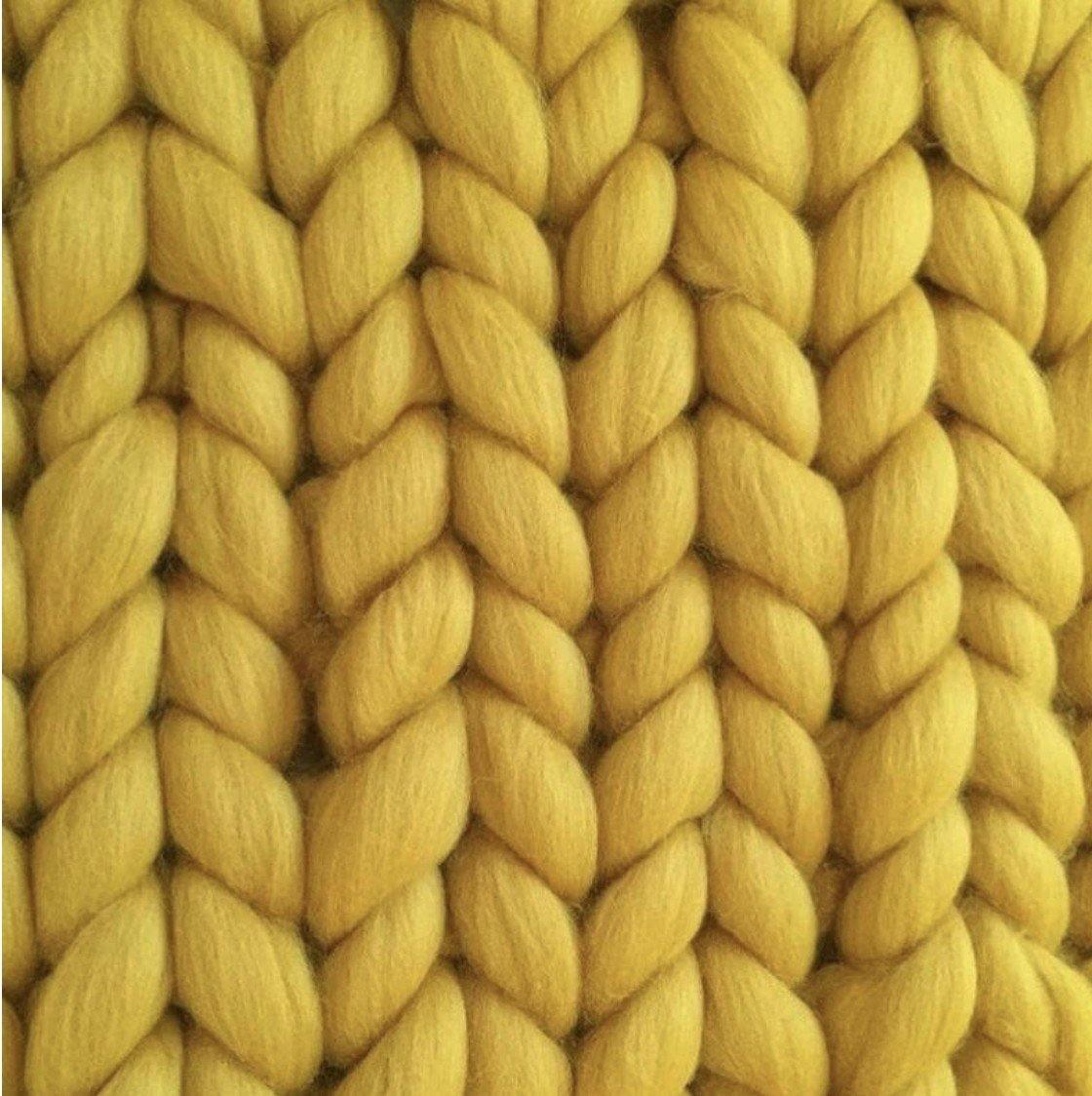 Hygge Chunky Knit Throw Blanket